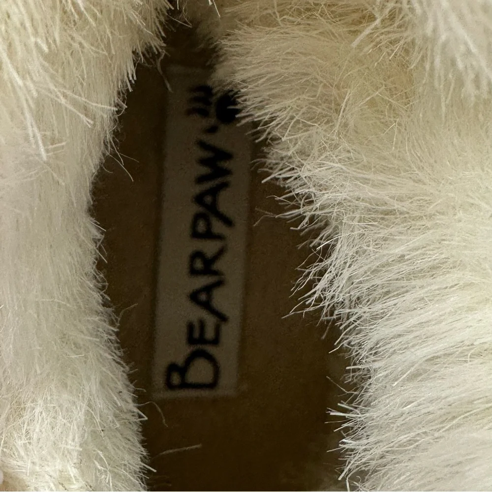 BearPaw Vera Black Winter Fur Lined Ankle Bootie Boot Black Suede 8